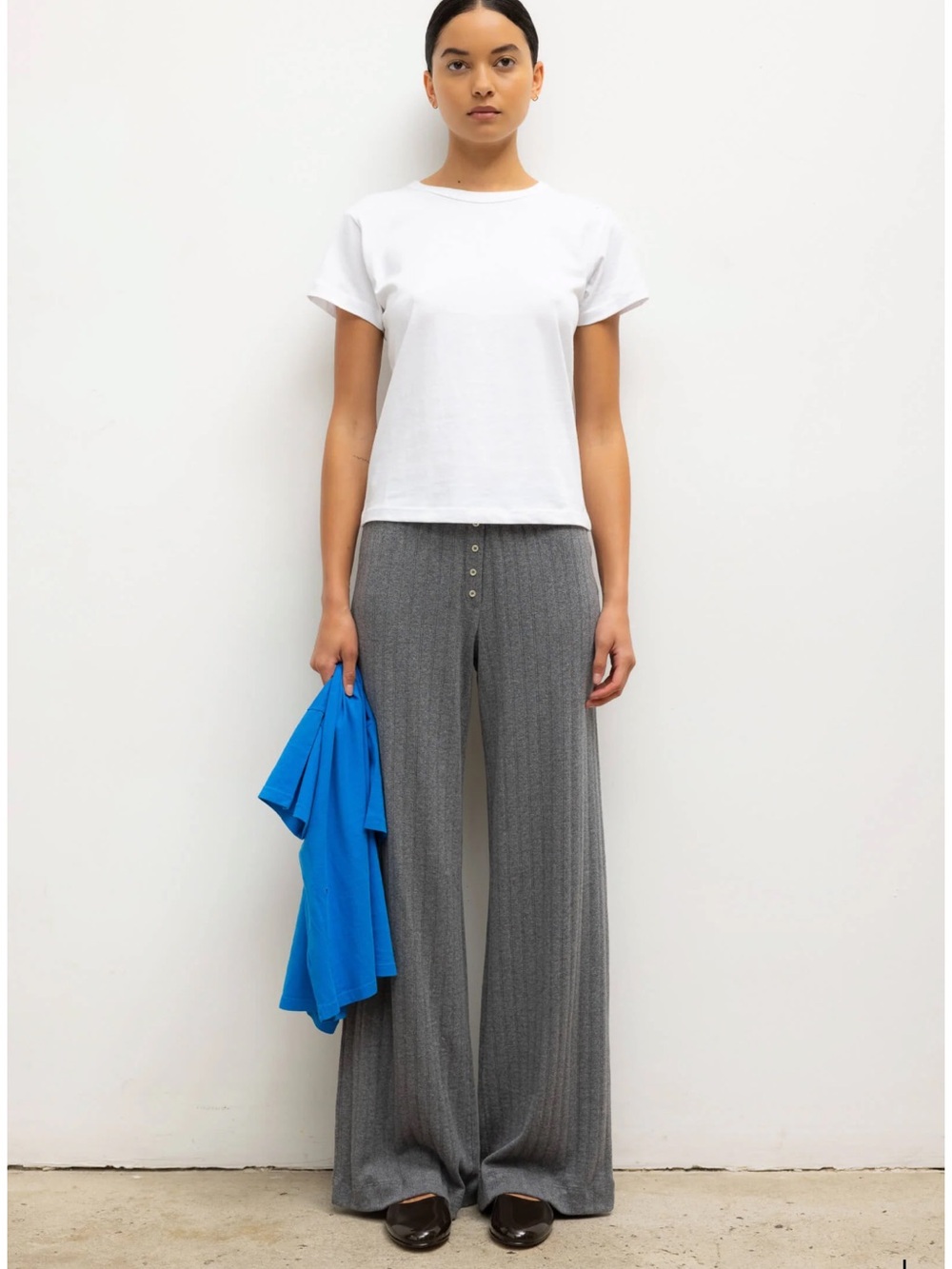 LESET Pointelle Boxer Pant Granite